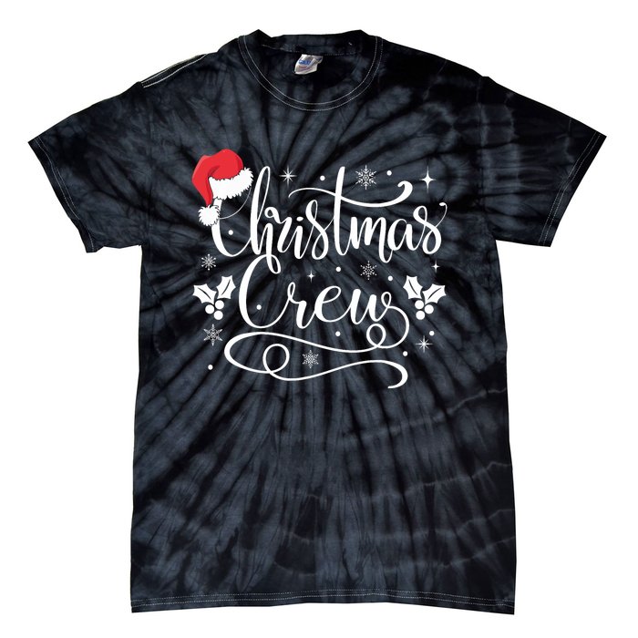 Christmas Crew Family Group Matching Christmas Pajama Party Tie-Dye T-Shirt