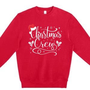 Christmas Crew Family Group Matching Christmas Pajama Party Premium Crewneck Sweatshirt