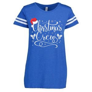 Christmas Crew Family Group Matching Christmas Pajama Party Enza Ladies Jersey Football T-Shirt