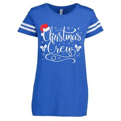 Christmas Crew Family Group Matching Christmas Pajama Party Enza Ladies Jersey Football T-Shirt