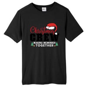 Christmas Crew Funny Matching Family With Santa Hat Tall Fusion ChromaSoft Performance T-Shirt