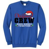 Christmas Crew Funny Matching Family With Santa Hat Sweatshirt