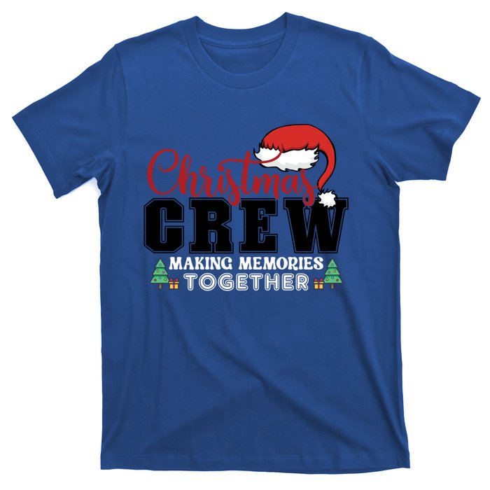 Christmas Crew Funny Matching Family With Santa Hat T-Shirt