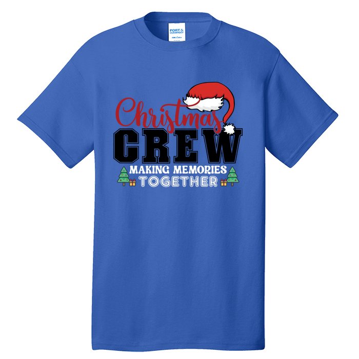 Christmas Crew Funny Matching Family With Santa Hat Tall T-Shirt