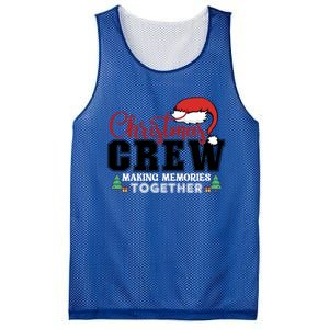 Christmas Crew Funny Matching Family With Santa Hat Mesh Reversible Basketball Jersey Tank