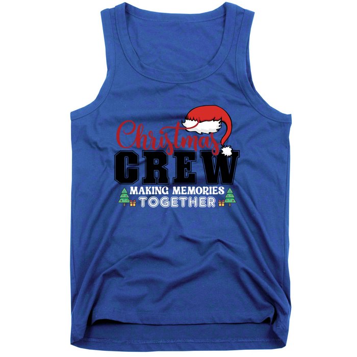 Christmas Crew Funny Matching Family With Santa Hat Tank Top