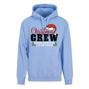 Christmas Crew Funny Matching Family With Santa Hat Unisex Surf Hoodie