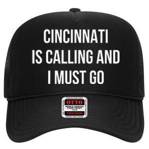 Cincinnati City Funny Cincinnati High Crown Mesh Back Trucker Hat