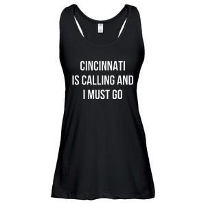 Cincinnati City Funny Cincinnati Ladies Essential Flowy Tank