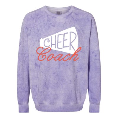 Cheer Coach Funny Cheer Coach Gift Colorblast Crewneck Sweatshirt