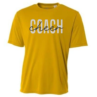 Cheer Coach Funny Design Cute Cheer Coach Cool Coaching Cooling Performance Crew T-Shirt