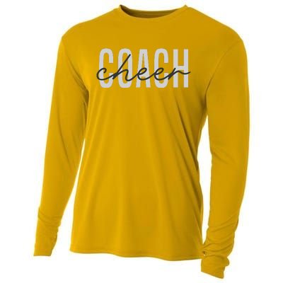 Cheer Coach Funny Design Cute Cheer Coach Cool Coaching Cooling Performance Long Sleeve Crew