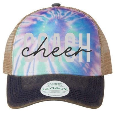 Cheer Coach Funny Design Cute Cheer Coach Cool Coaching Legacy Tie Dye Trucker Hat