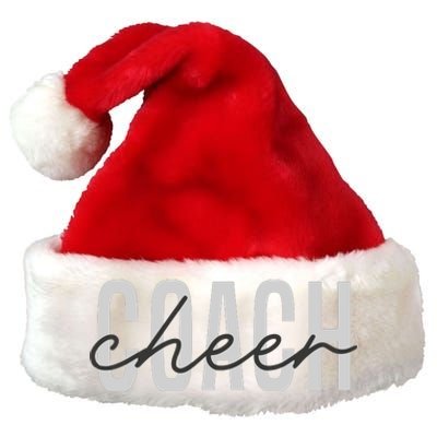 Cheer Coach Funny Design Cute Cheer Coach Cool Coaching Premium Christmas Santa Hat