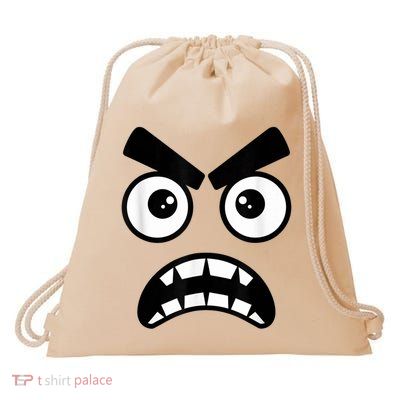 Creepy Carrots Face Halloween Costume Last Minute Funny Drawstring Bag