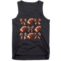 Cheer Coquette Football Bow Football For Women Girl Gift Tank Top