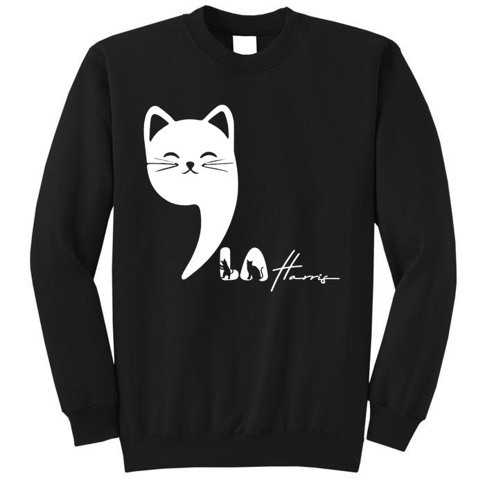 Cute Commala Funny Cat Comma La Sweatshirt