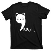 Cute Commala Funny Cat Comma La T-Shirt