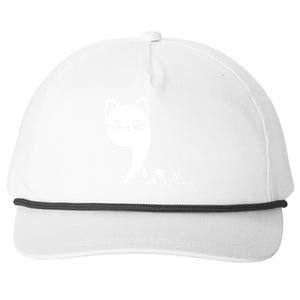 Cute Commala Funny Cat Comma La Snapback Five-Panel Rope Hat