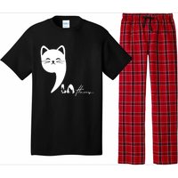 Cute Commala Funny Cat Comma La Pajama Set