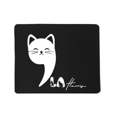 Cute Commala Funny Cat Comma La Mousepad