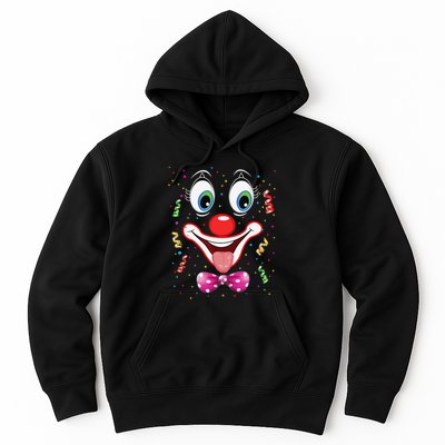 Carnival Clown Face Circus Carnivals Hoodie