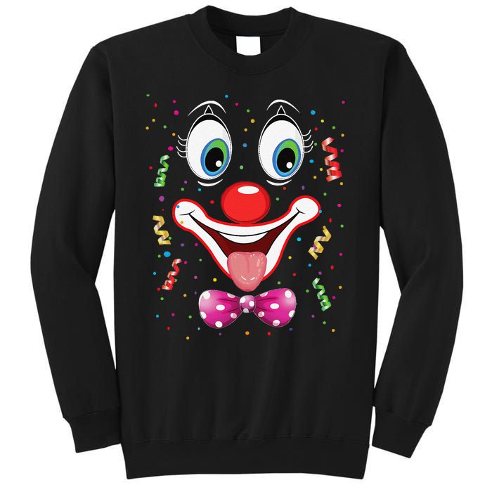 Carnival Clown Face Circus Carnivals Sweatshirt