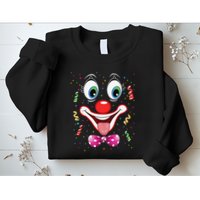 Carnival Clown Face Circus Carnivals Sweatshirt