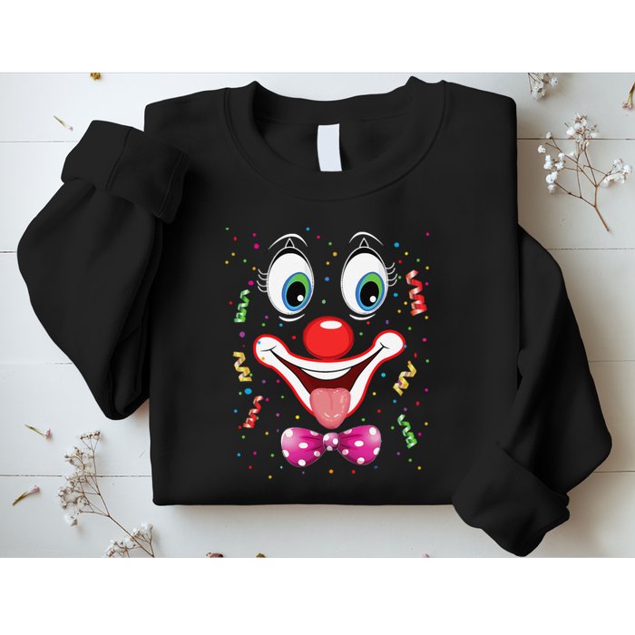 Carnival Clown Face Circus Carnivals Sweatshirt