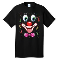 Carnival Clown Face Circus Carnivals Tall T-Shirt