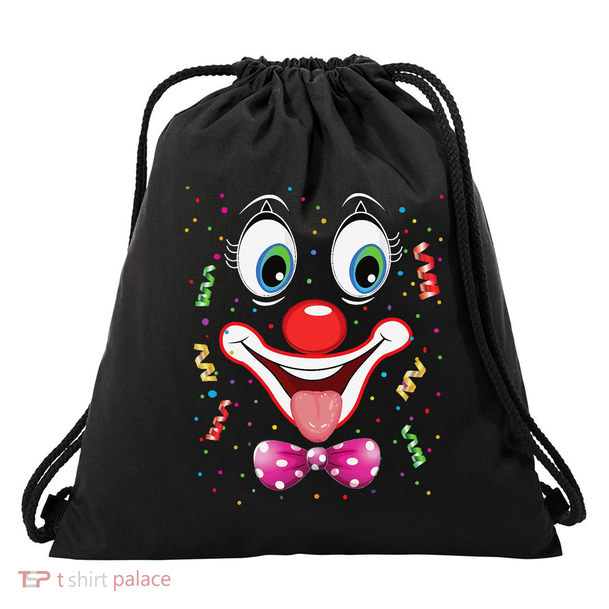 Carnival Clown Face Circus Carnivals Drawstring Bag