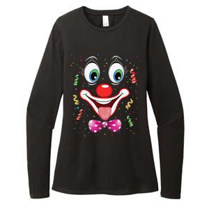 Carnival Clown Face Circus Carnivals Womens CVC Long Sleeve Shirt