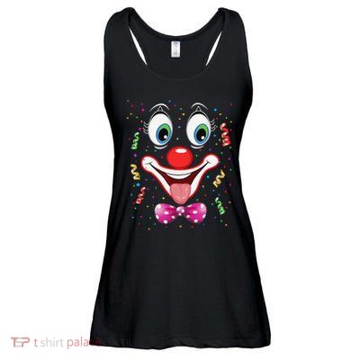 Carnival Clown Face Circus Carnivals Ladies Essential Flowy Tank