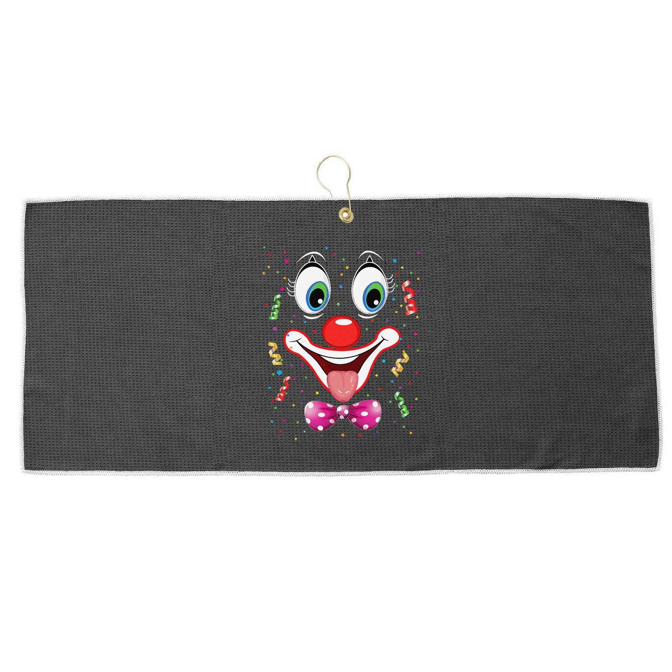 Carnival Clown Face Circus Carnivals Large Microfiber Waffle Golf Towel