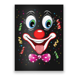 Carnival Clown Face Circus Carnivals Poster