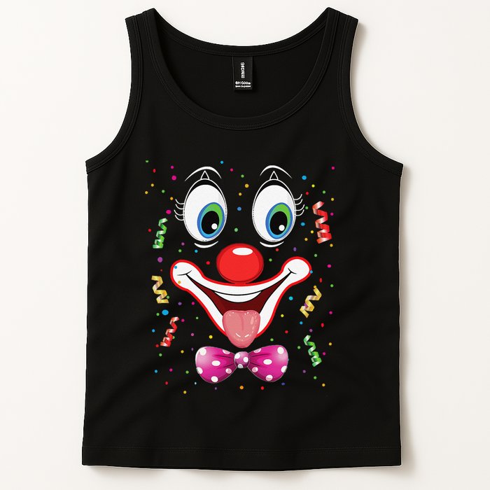 Carnival Clown Face Circus Carnivals Tank Top