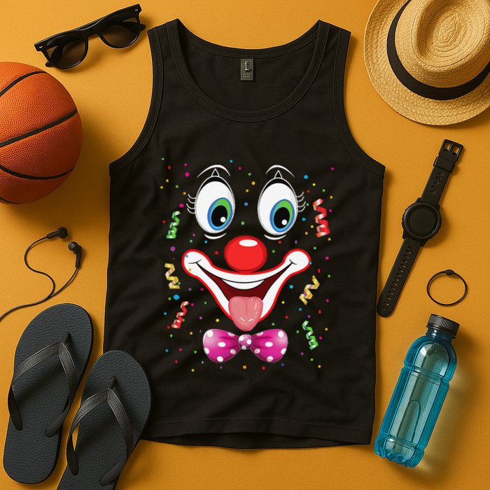 Carnival Clown Face Circus Carnivals Tank Top