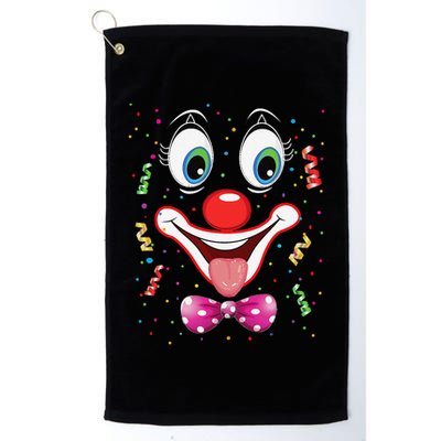 Carnival Clown Face Circus Carnivals Golf Towel