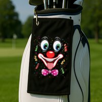 Carnival Clown Face Circus Carnivals Golf Towel