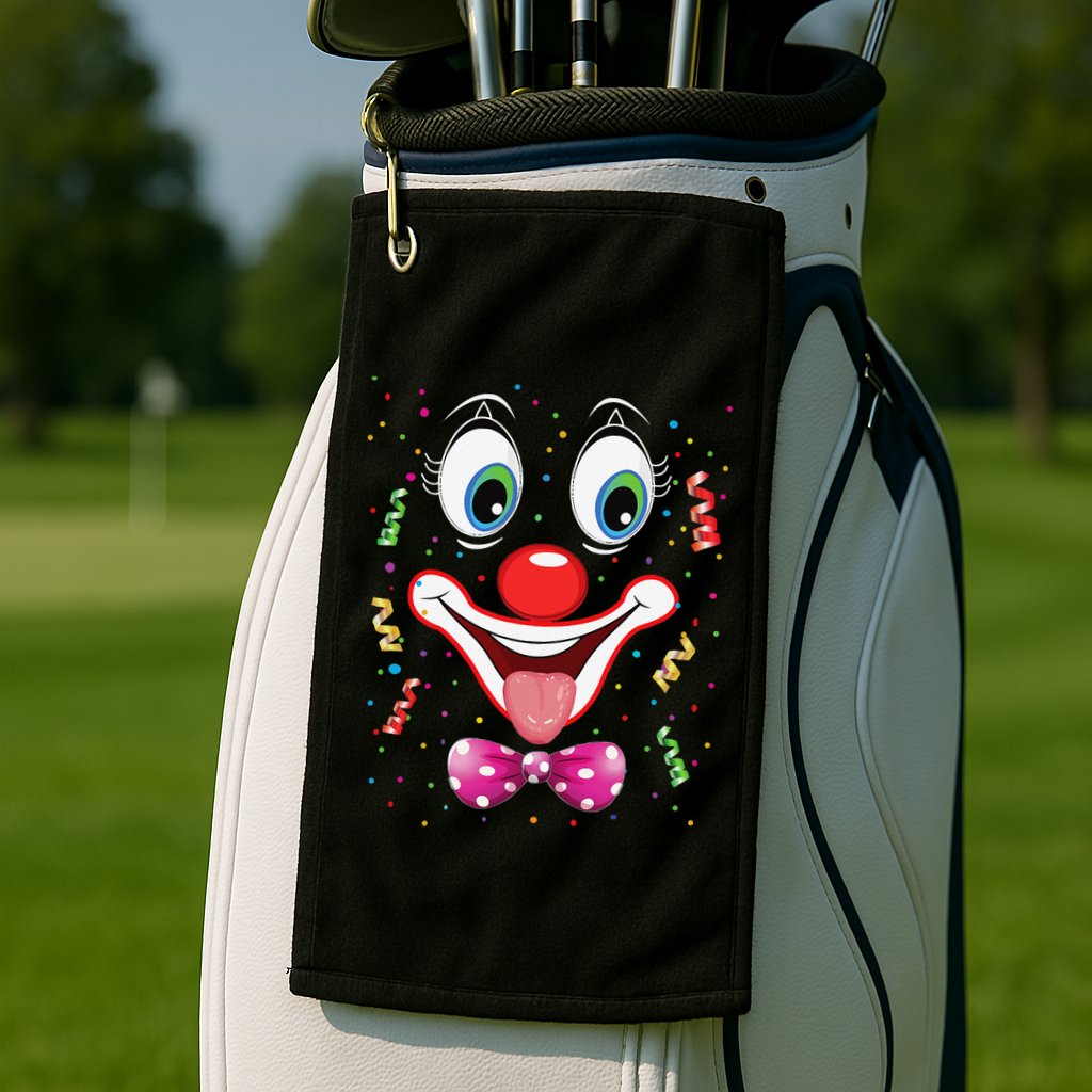 Carnival Clown Face Circus Carnivals Golf Towel