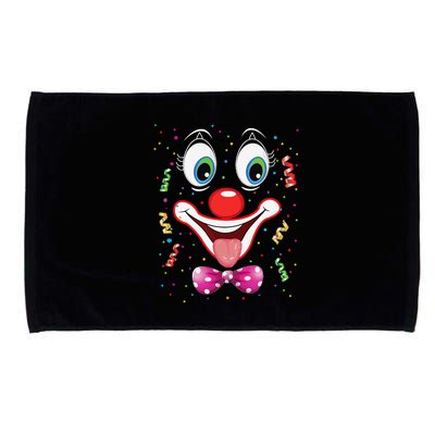 Carnival Clown Face Circus Carnivals Microfiber Hand Towel