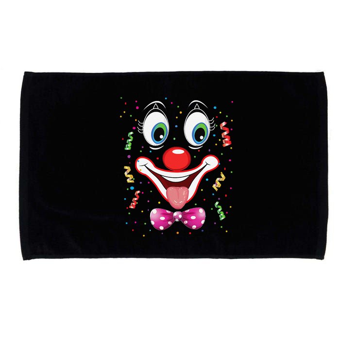 Carnival Clown Face Circus Carnivals Microfiber Hand Towel