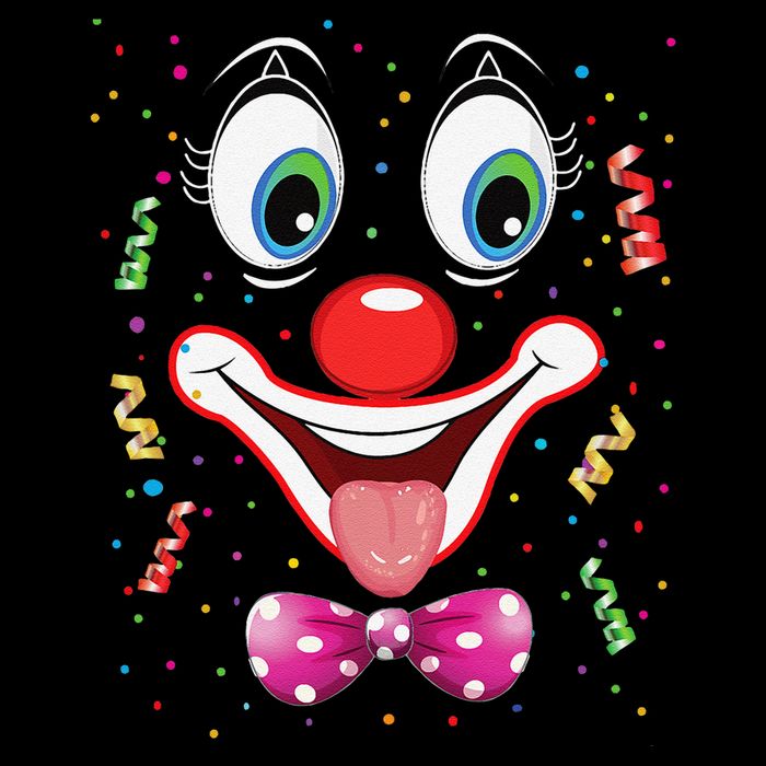 Carnival Clown Face Circus Carnivals Cropped Pullover Crew