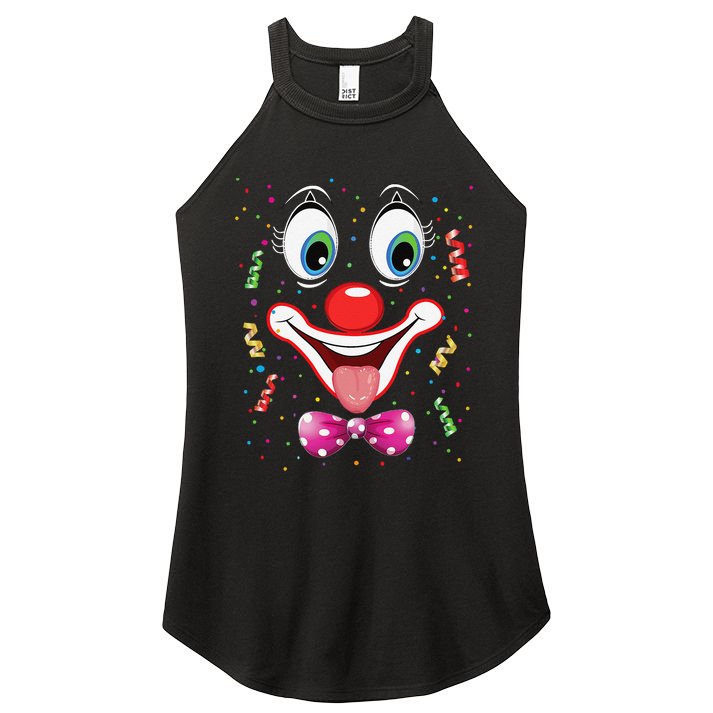 Carnival Clown Face Circus Carnivals Women's Perfect Tri Rocker Tank