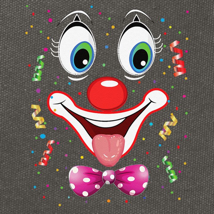 Carnival Clown Face Circus Carnivals Cotton Canvas Backpack