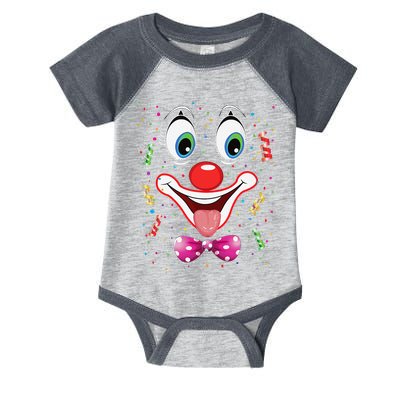 Carnival Clown Face Circus Carnivals Infant Baby Jersey Bodysuit