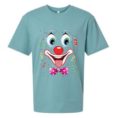 Carnival Clown Face Circus Carnivals Sueded Cloud Jersey T-Shirt