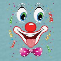Carnival Clown Face Circus Carnivals Sueded Cloud Jersey T-Shirt