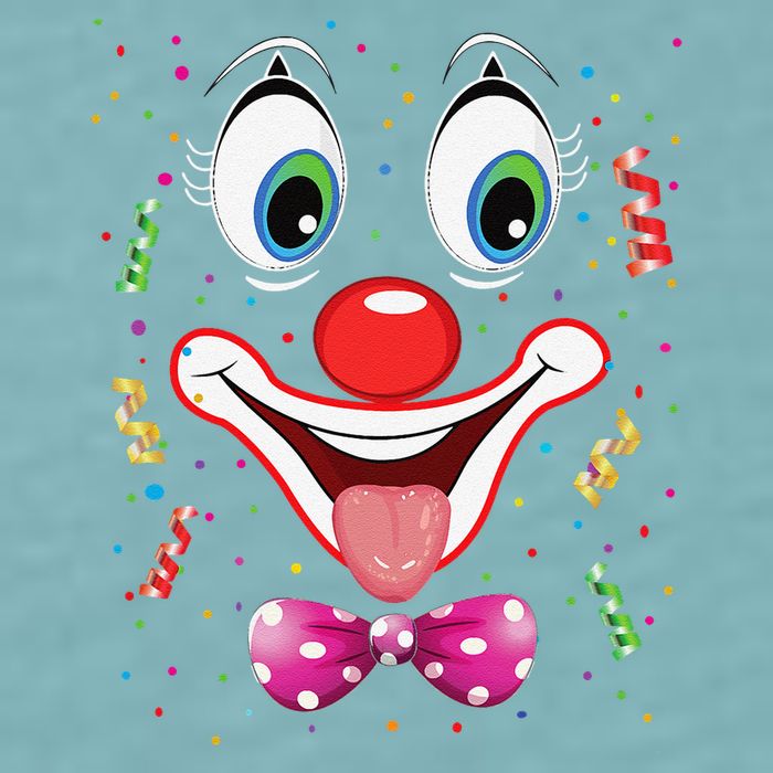 Carnival Clown Face Circus Carnivals Sueded Cloud Jersey T-Shirt