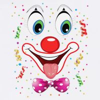 Carnival Clown Face Circus Carnivals Garment-Dyed Sweatshirt